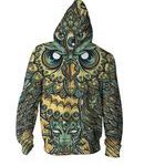 God Owl Of Dreams Zip-Up Hoodie - Image 2